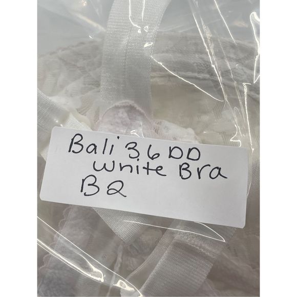 Bali Bra Lace Smooth Women 36 DD White Seamless Underwire New No Tags - Picture 10 of 10